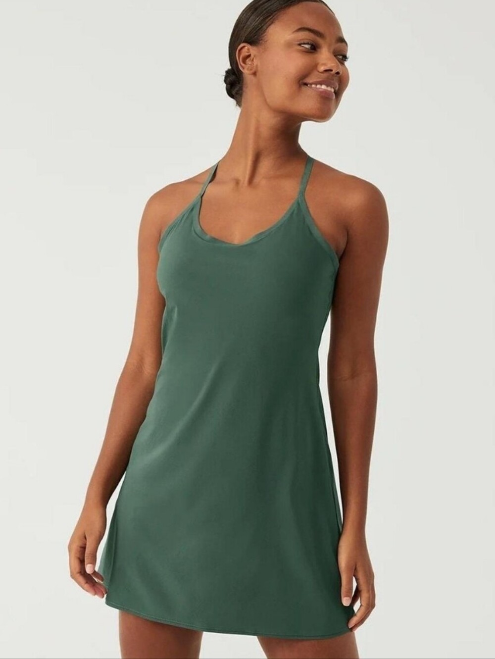 Exercise Dress Agave Green XL Built-In Liner (0064)